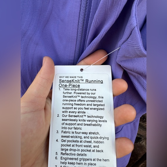 NWT Lululemon Charged Indigo SenseKnit Running One Piece - Picture 9 of 13